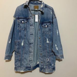 NWT American Eagle Oversized Jean Jacket XS